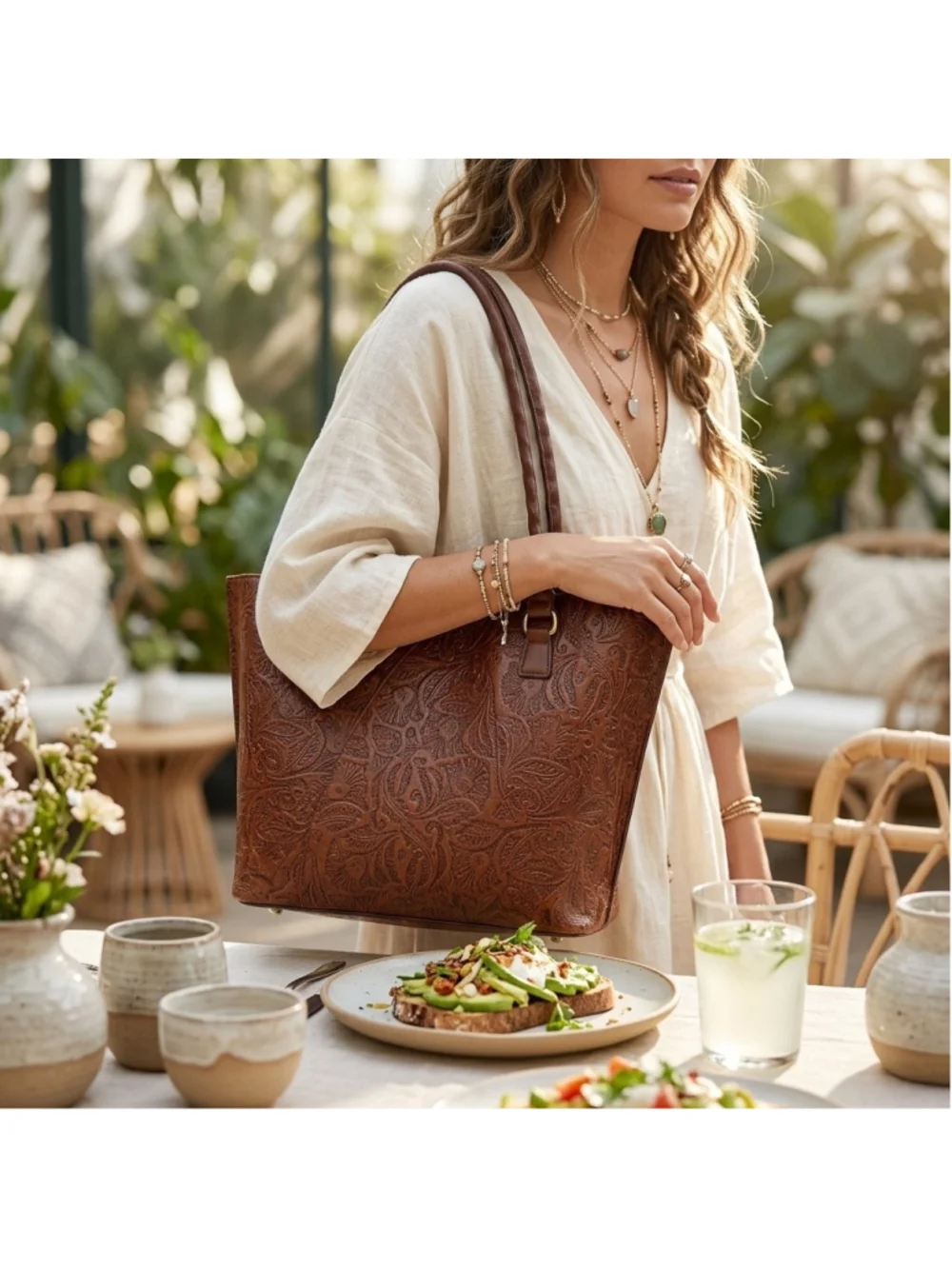 Patricia Nash Marion Tote - Brazilian Supple Tooled- convertible tote/crossbody